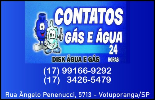 Contatos Gás e Água